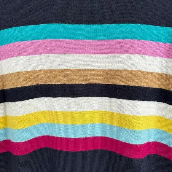 Talbots Striped Sweater Womens SMALL Multicolor Pullover Preppy Office Twee - Picture 5 of 10